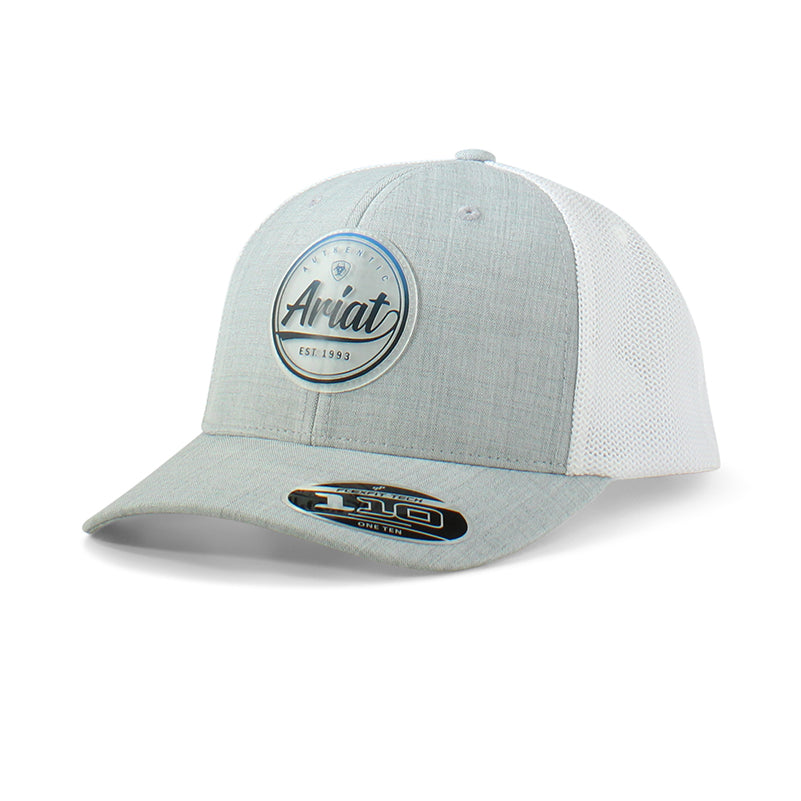 Ariat Light Grey & White Patch 110 Cap