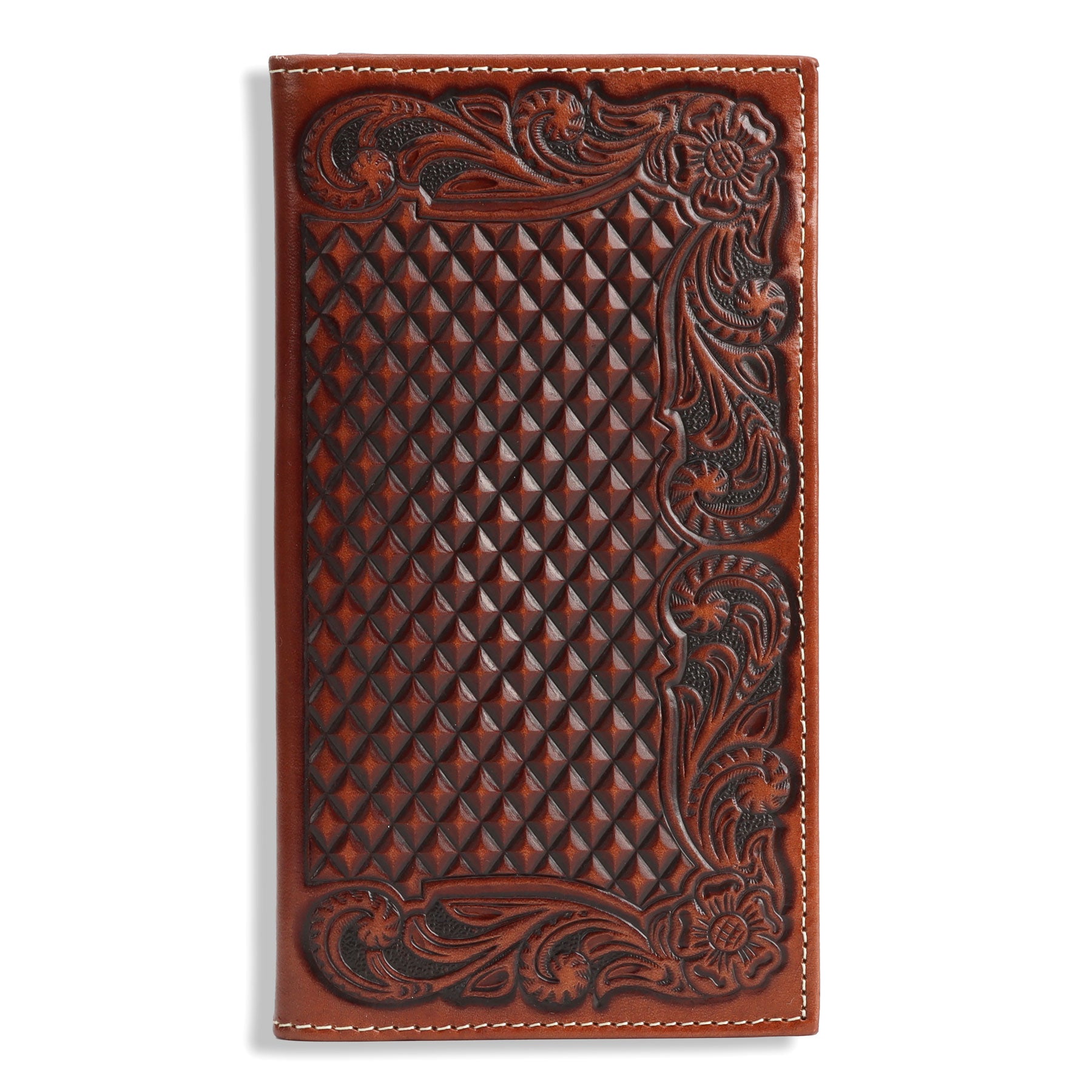 Ariat Tan Basketweave Rodeo Wallet