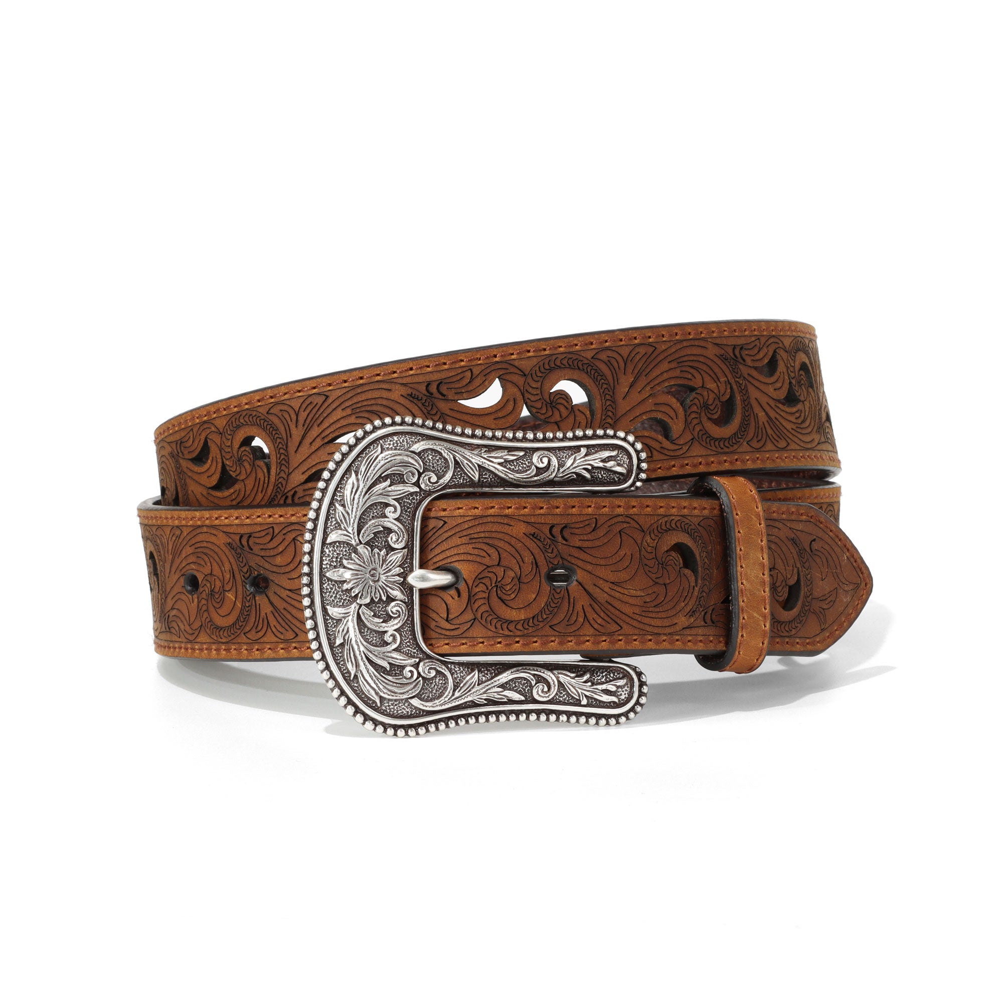 Ariat Women's Brown Laser Etched Belt