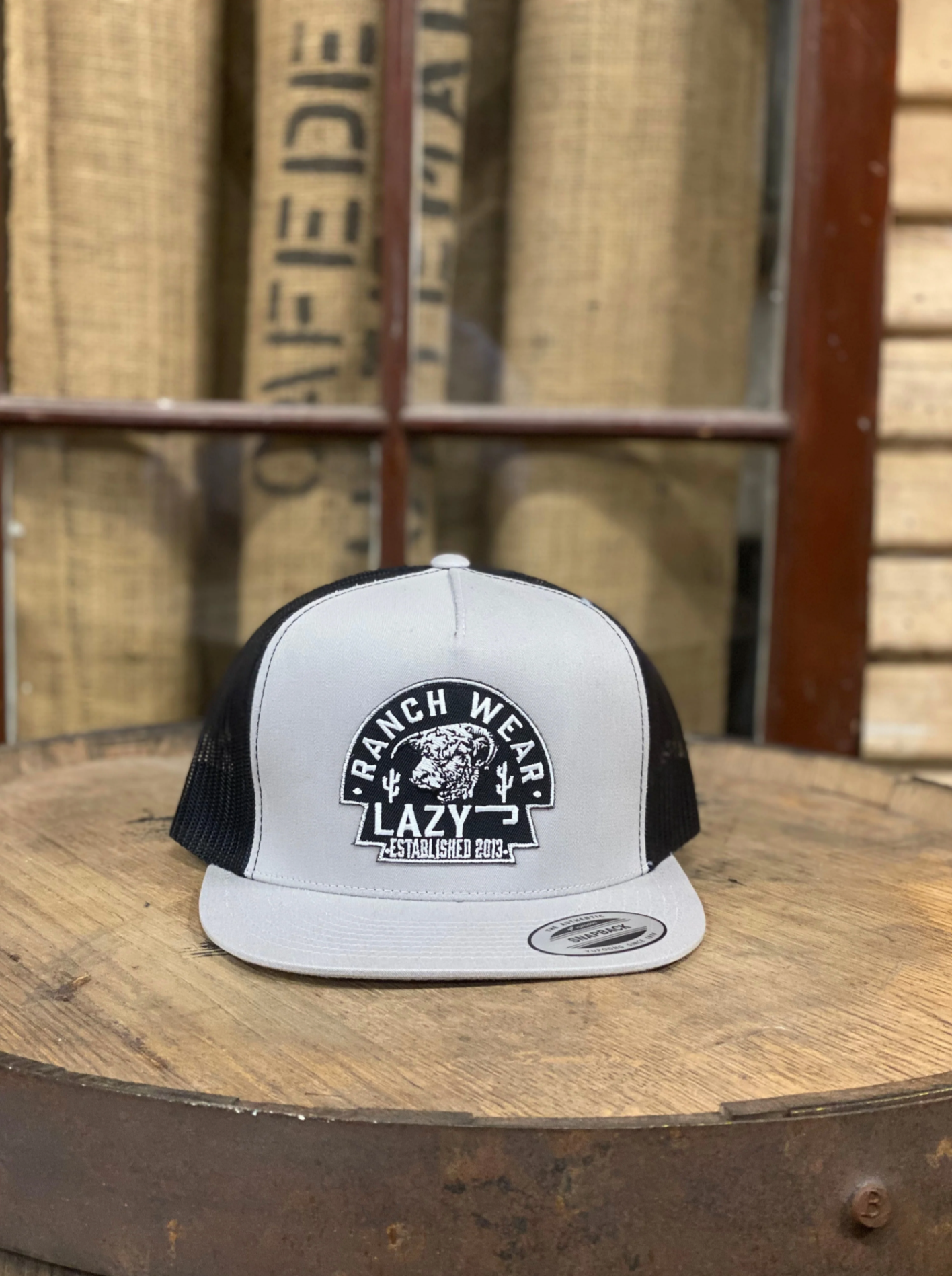 Lazy J Ranch Wear Silver & Black Arrowhead Cap