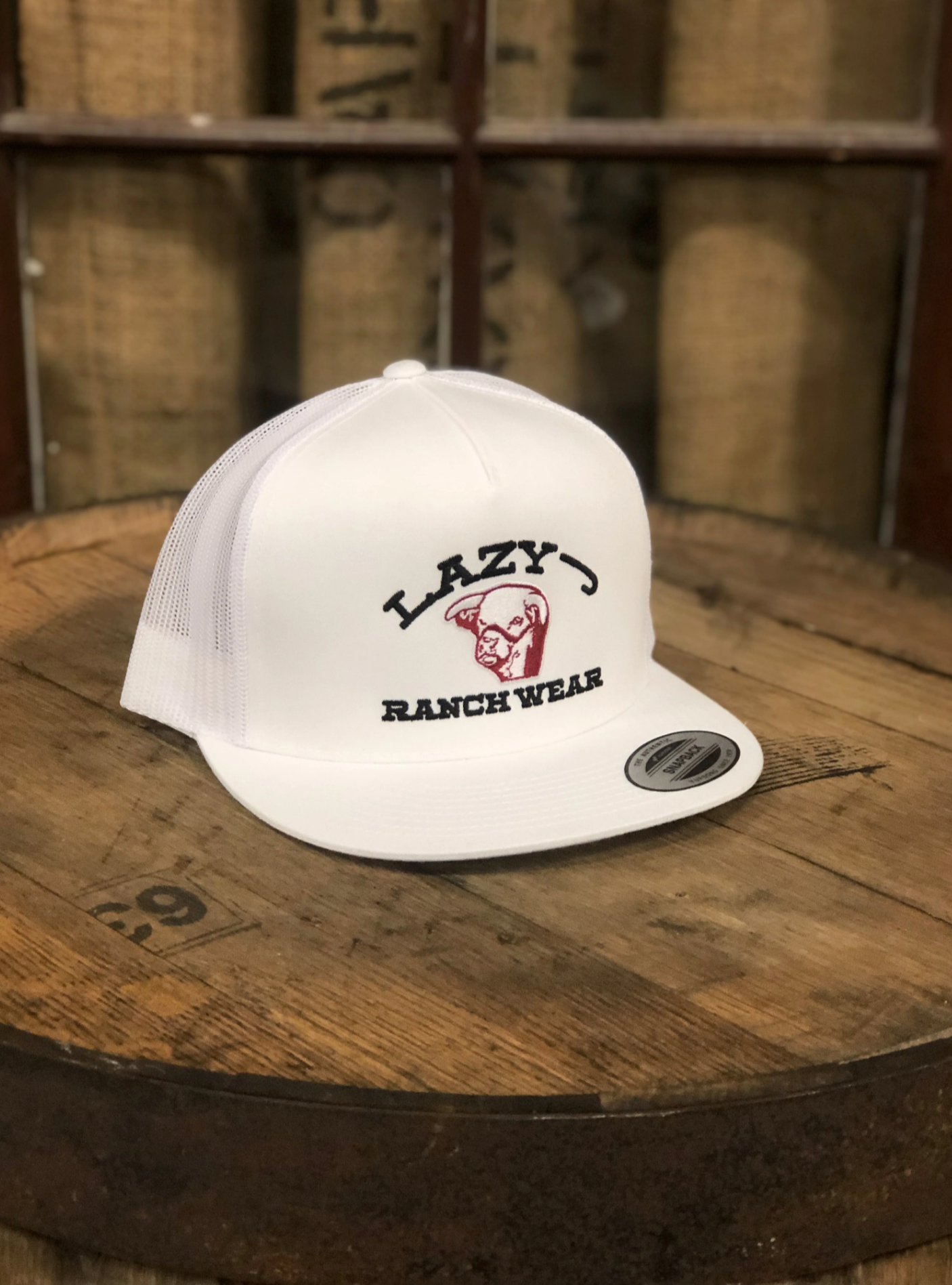 Lazy J Ranch Wear White Show Time Cap