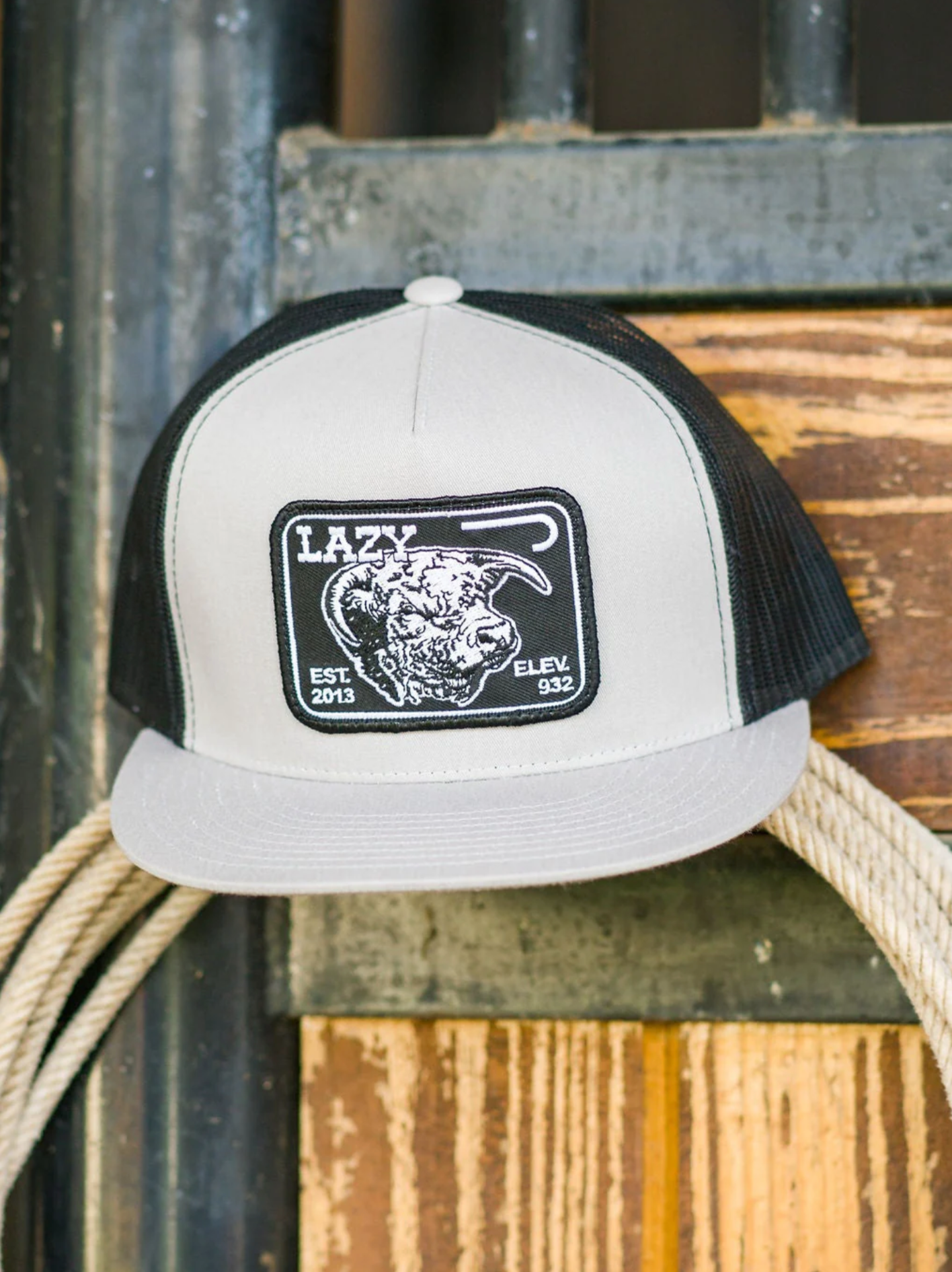 Lazy J Ranch Wear Silver & Black Elevation Cap