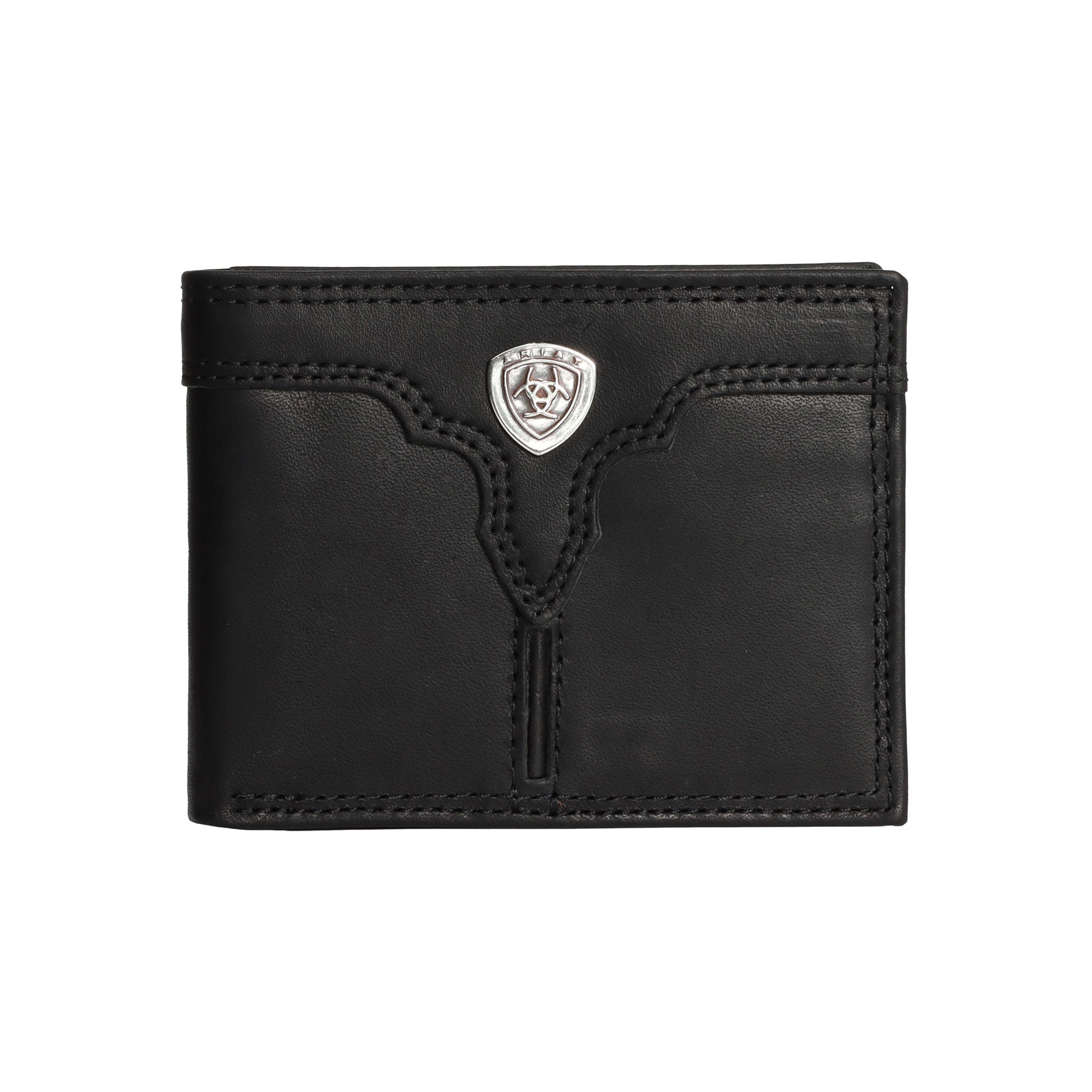 Ariat Black Center Bump Bifold Wallet