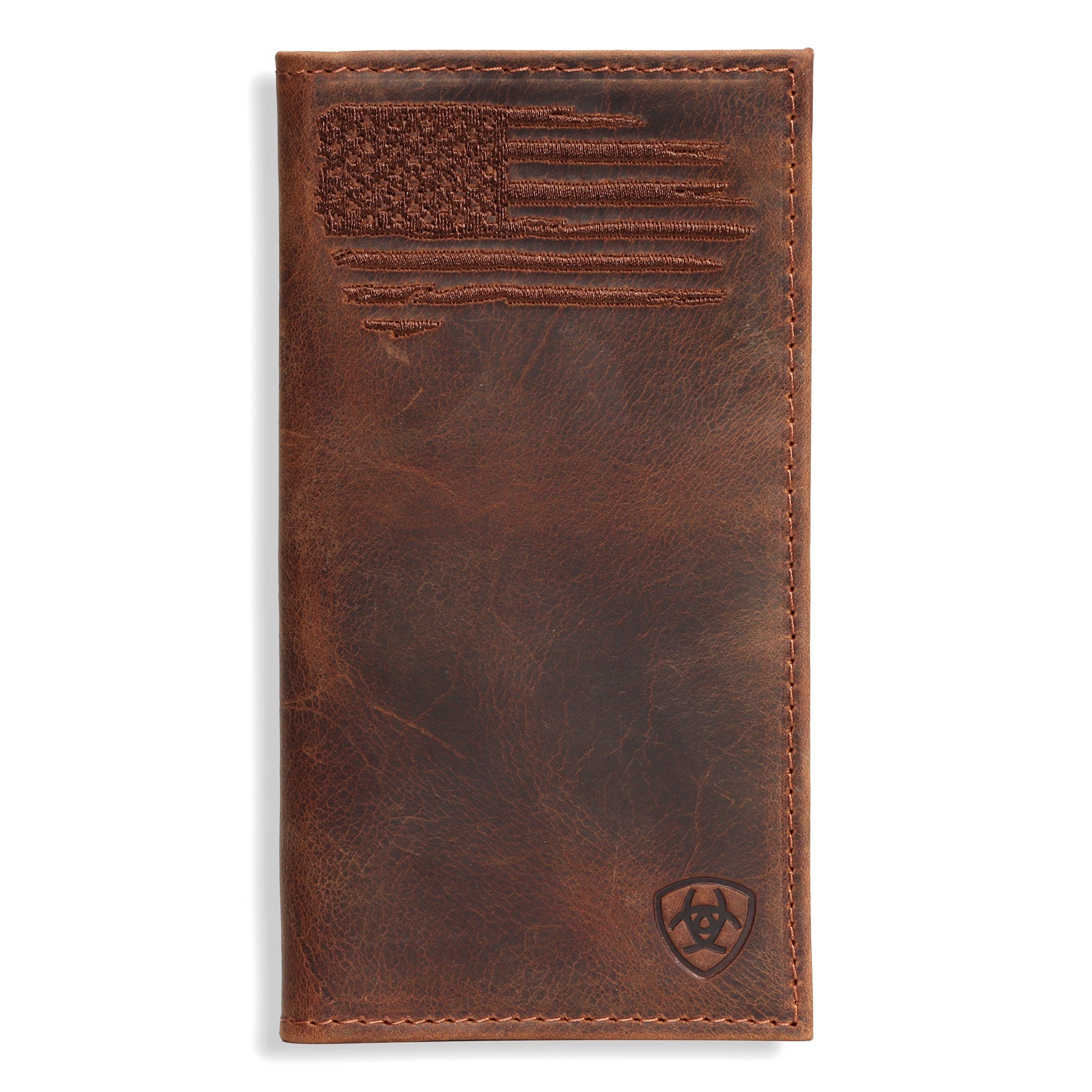 Ariat Brown Flag Rodeo Wallet