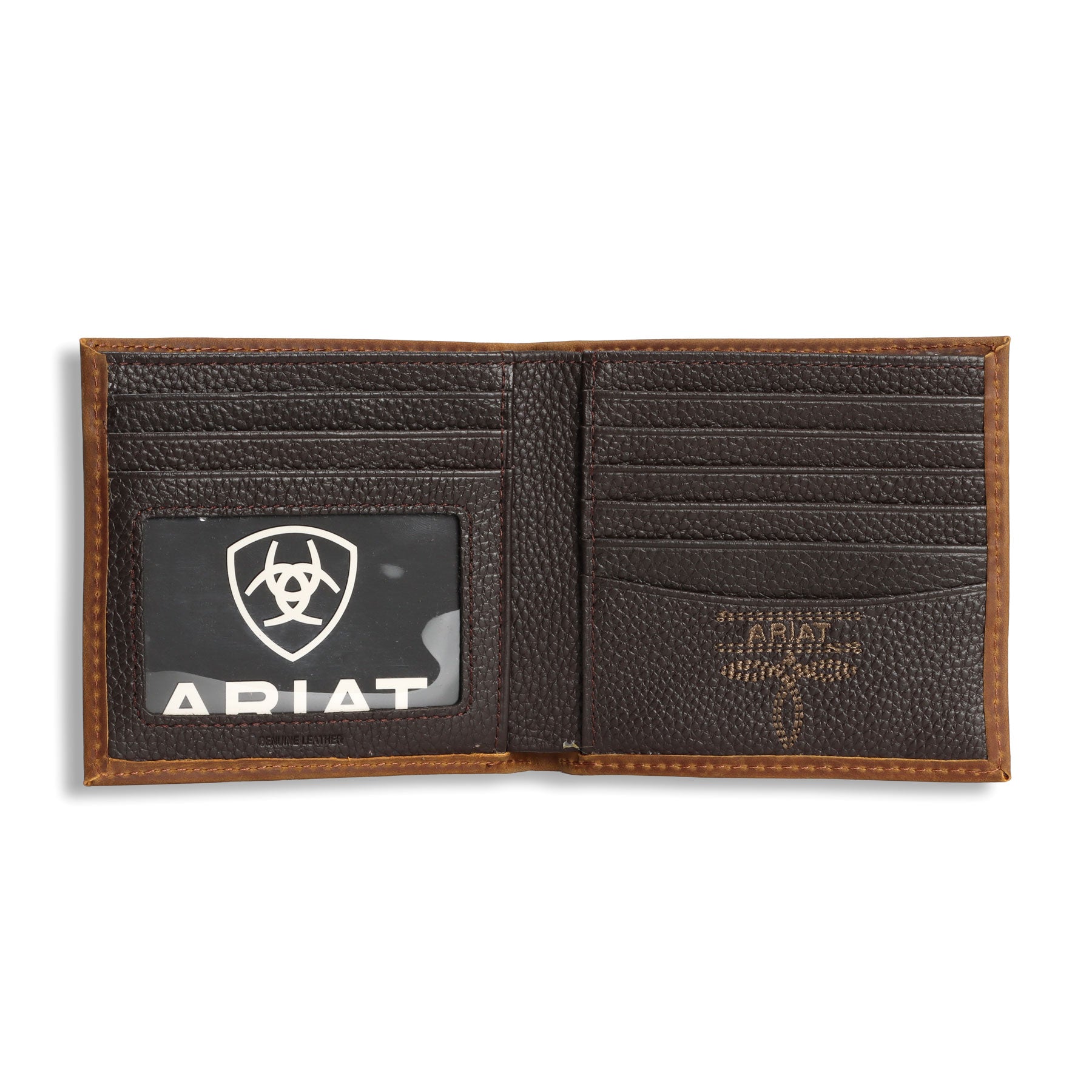 Ariat Medium Brown Premium Bifold Wallet