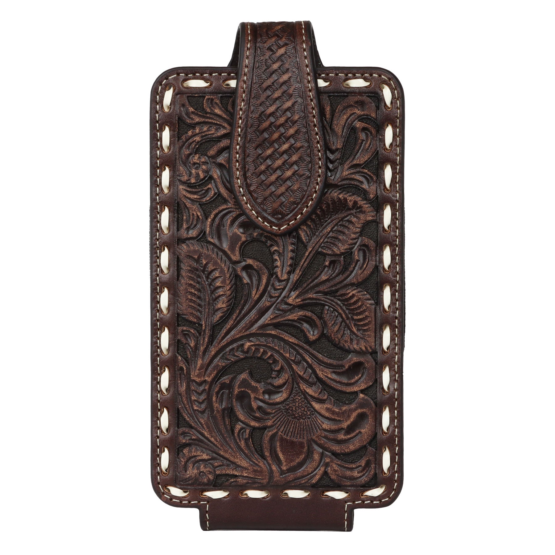 Ariat Brown Large Embossed Phone Case