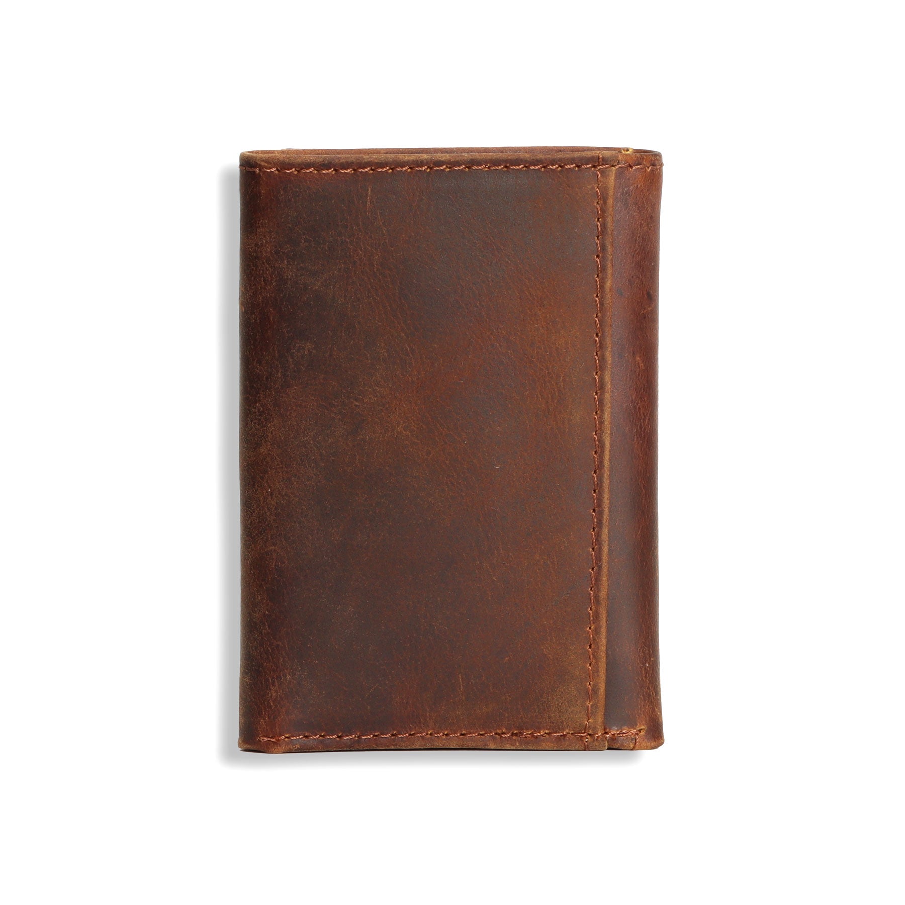 Ariat Brown Flag Design Trifold Wallet