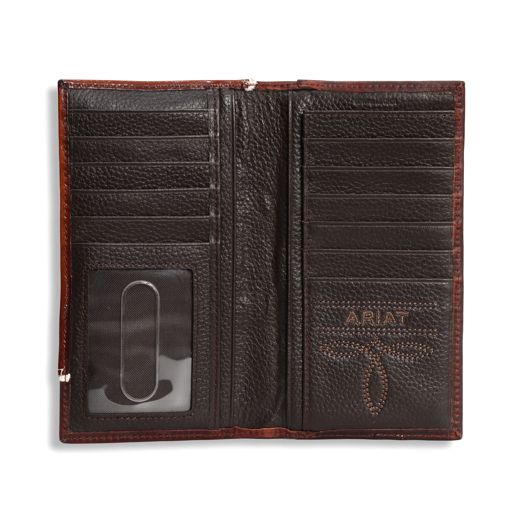 Ariat Brown Overlay Rodeo Wallet