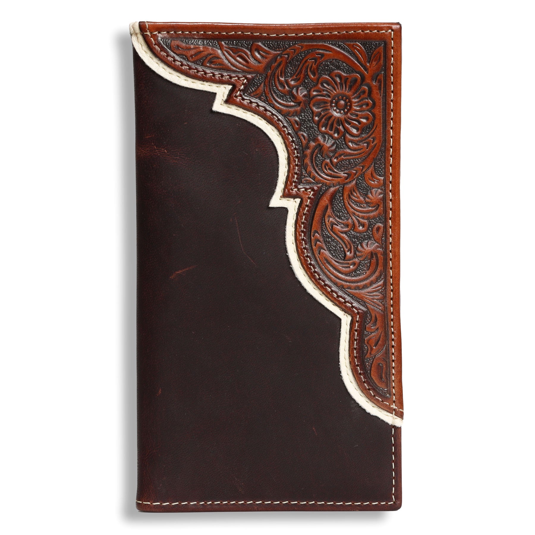 Ariat Brown Overlay Rodeo Wallet