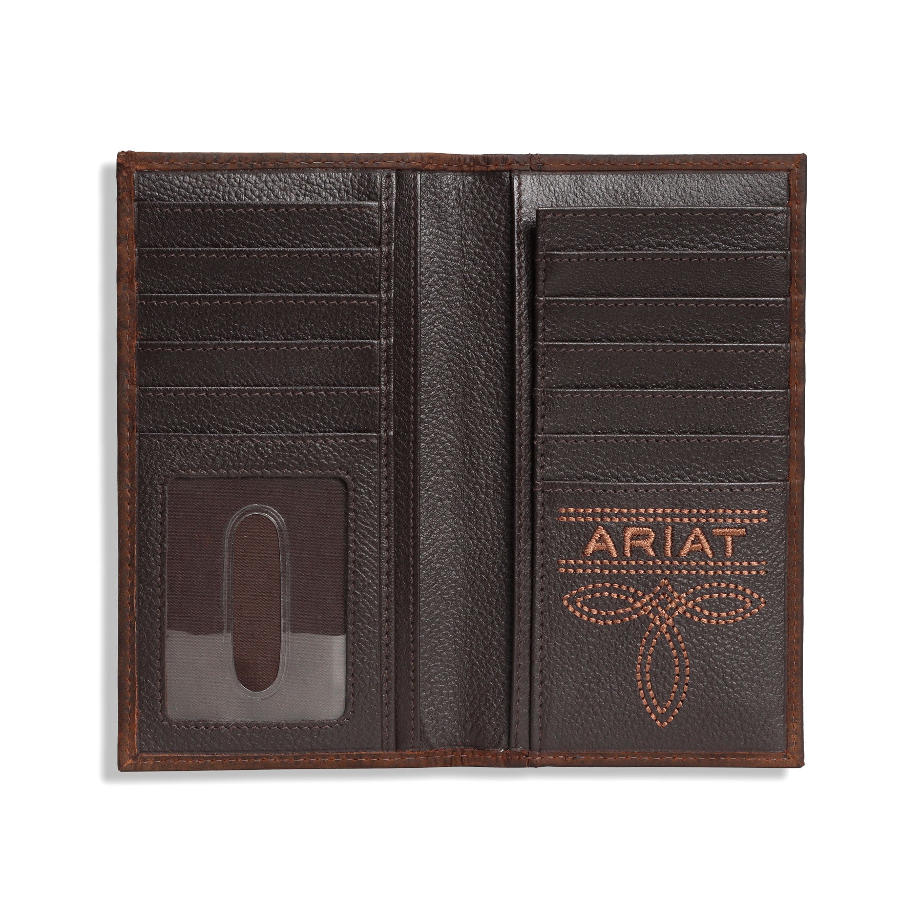 Ariat Rowdy Brown Mexico Flag Rodeo Wallet