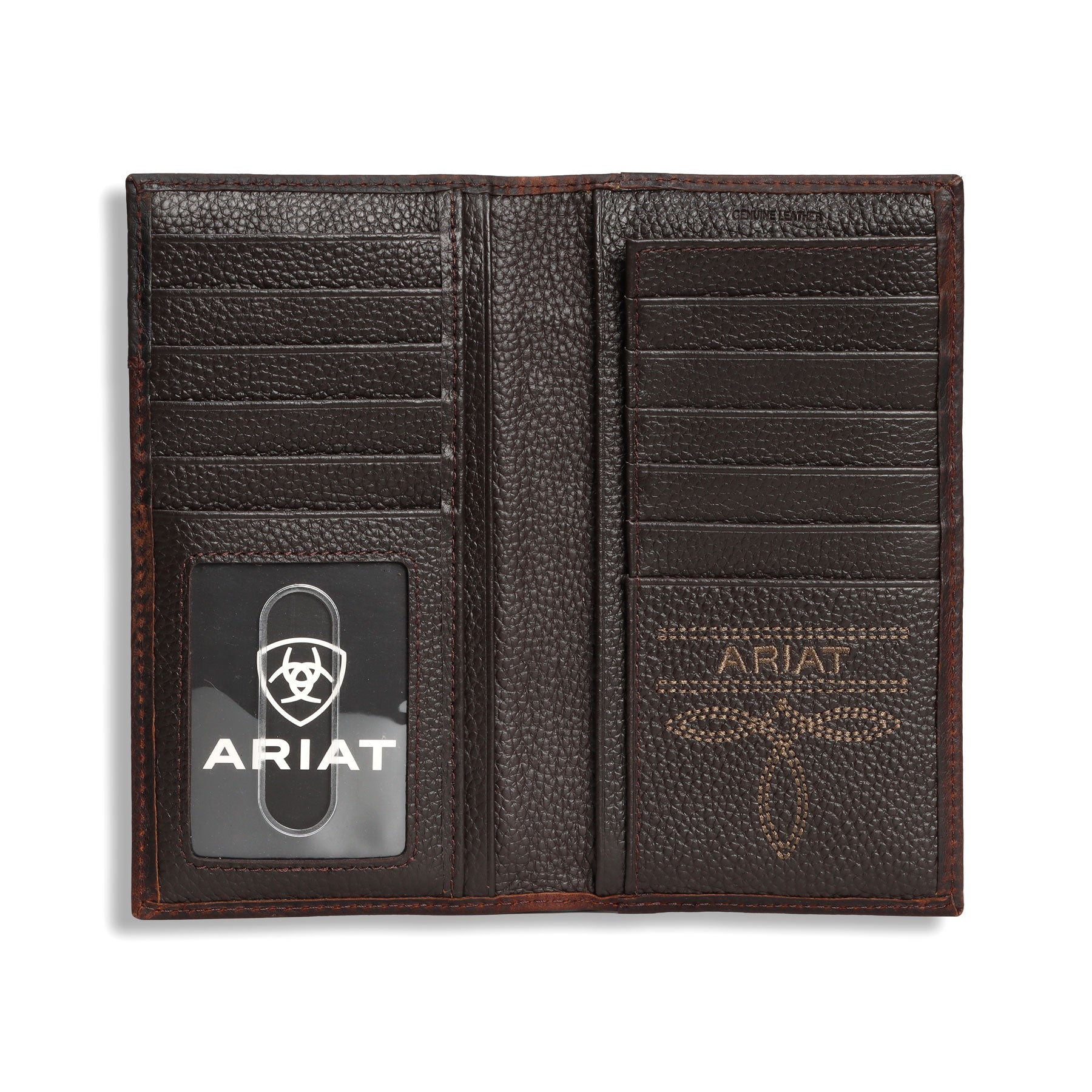 Ariat Brown Stitched Rodeo Wallet