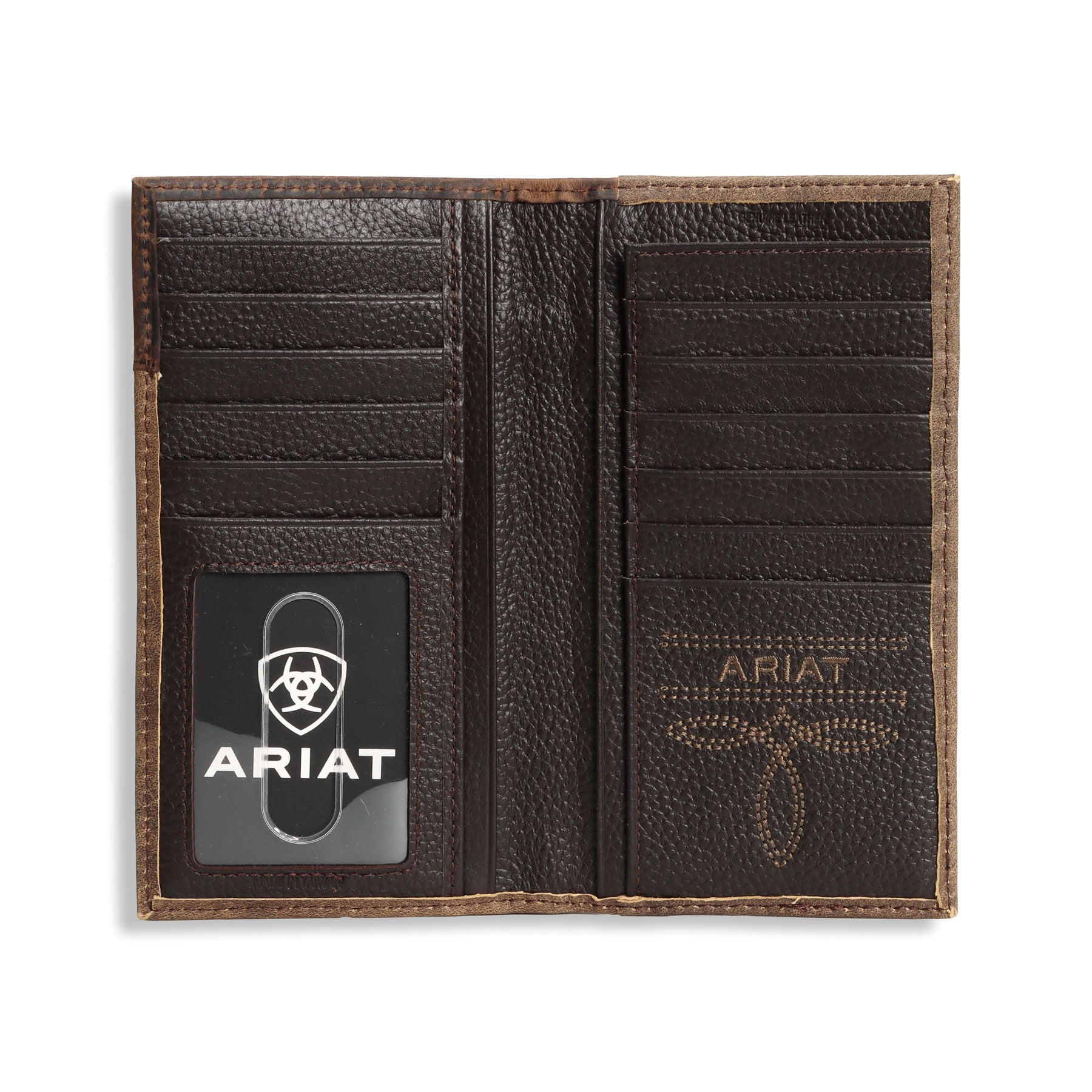 Ariat Medium Brown Stitched Rodeo Wallet