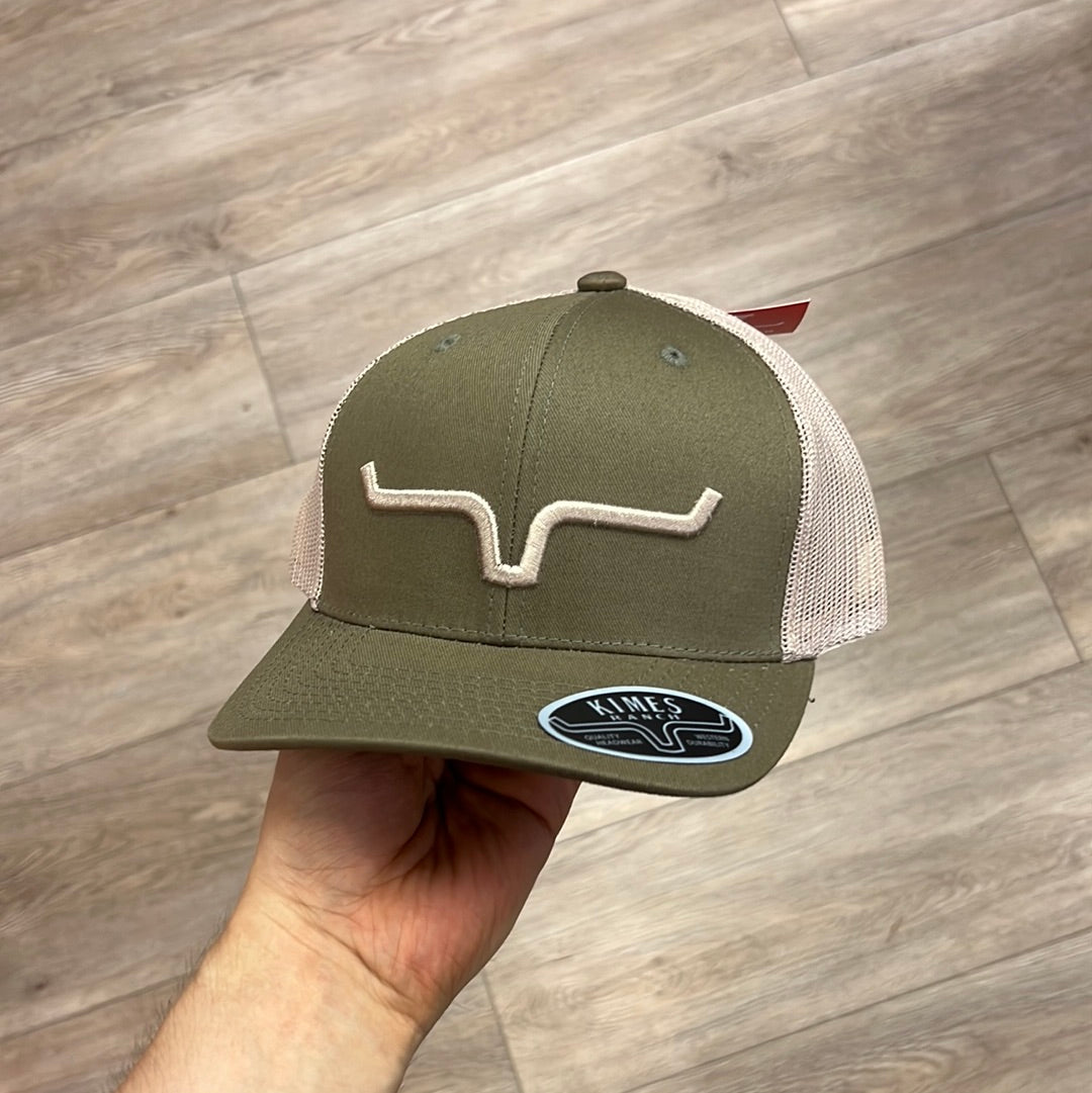 Kimes Ranch Moss & Tan Weekly Trucker Cap