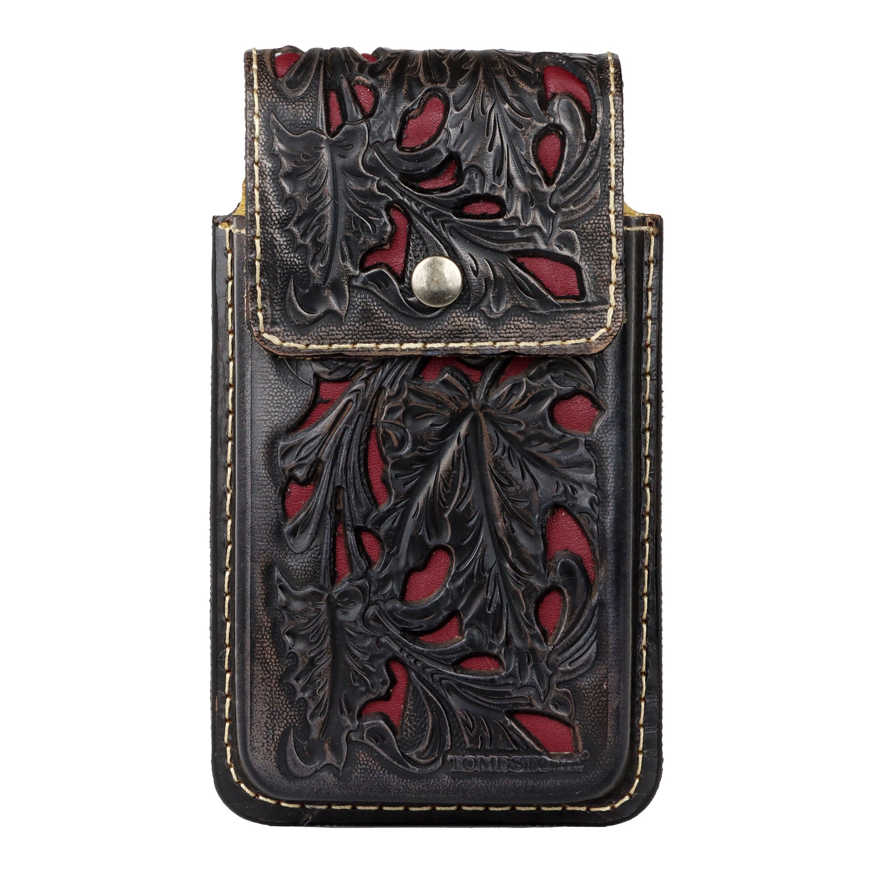 Tombstone Black Floral Tooled Phone Case