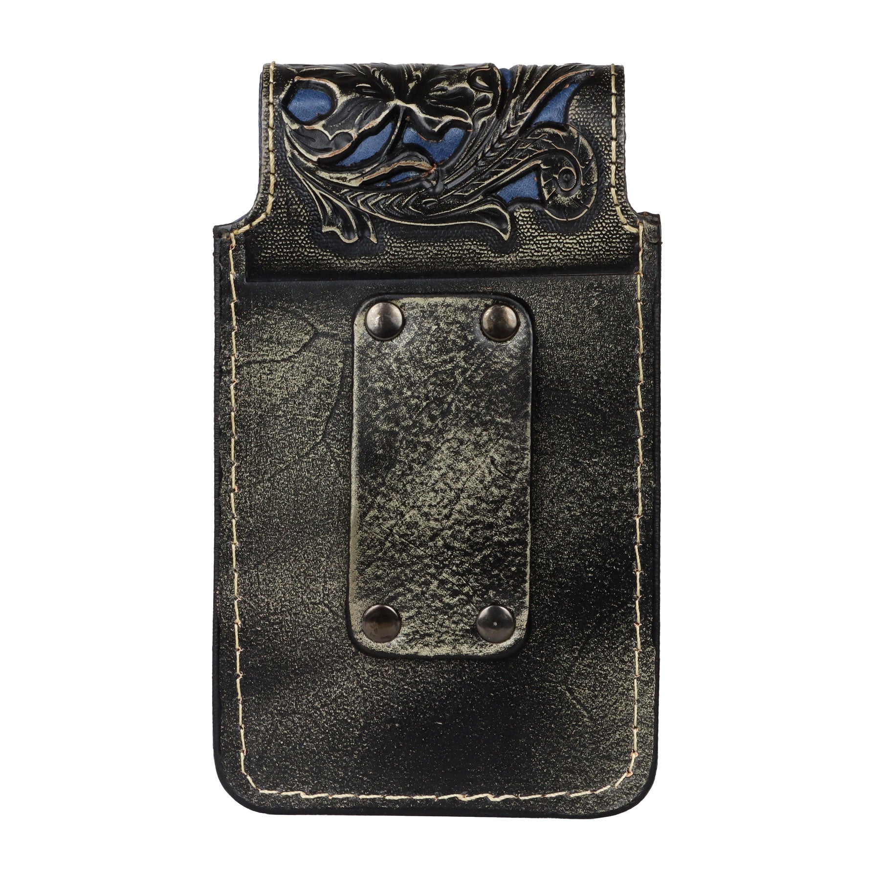 Tombstone Grey Floral Tooled Phone Case